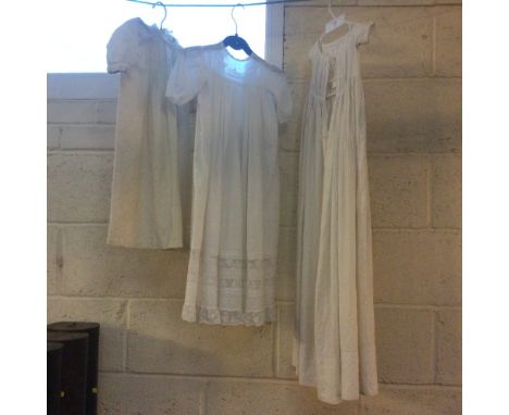 Three vintage Christening robes