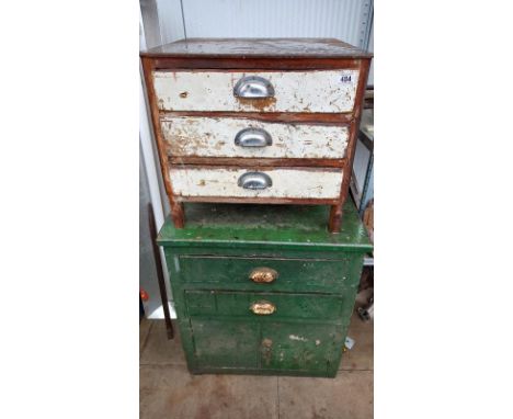 Two 3 drawer workshop cabinets full of tools COLLECT ONLY