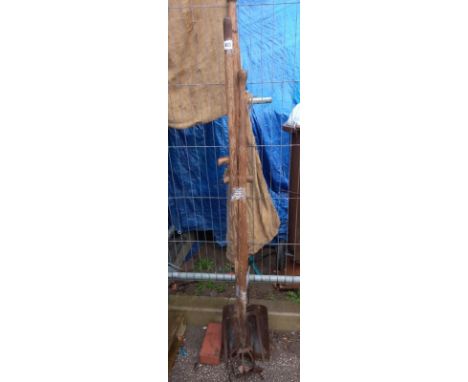 A quantity of vintage long handled garden tools including shovel etc. COLLECT ONLY