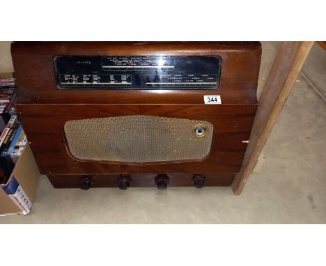 A vintage Morphy value radio - collection only