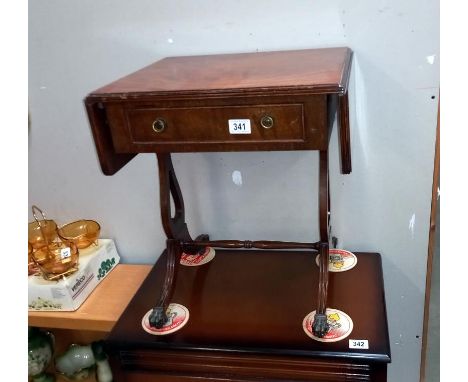 A small dark wood sofa table, COLLECT ONLY.