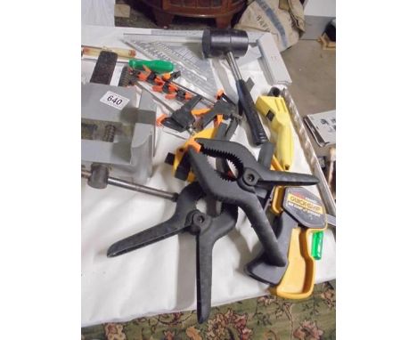 A new vice, measuring tools etc.,