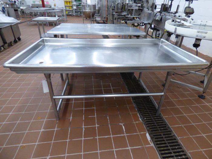 Stainless Steel Drain Table, 76 X 41 Inch