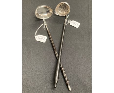 A GEORGE III PROVINCIAL SILVER TODDY LADLE, by&nbsp;John Langlands&nbsp;I &amp; John Robertson&nbsp;I, Newcastle, with twiste