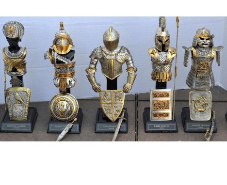 Scarce collection of six Franklin mint models. Egyptian Warrior 1250BC. This very fine armour set was released by The Interna