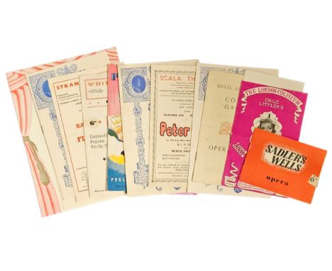 Vinateg Theatre Programme Collection. 1946 Strand Theatre, 1946 The London Hippodrome 1953 Royal Festival Hall, 1953 ST. Jame