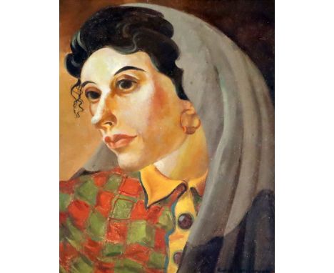 Rudolf Haybrook (1898-1965)oil on boardPortrait of an Iberian woman,signed34 x 28cm.