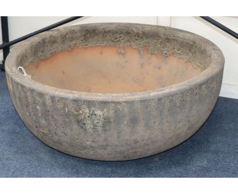A bowl shaped garden planter W.60cm