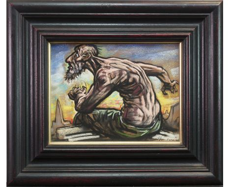 * PETER HOWSON OBE,DON QUIXOTEpastel on paper, signed and dated '0522cm x 29cmFramed and under glass