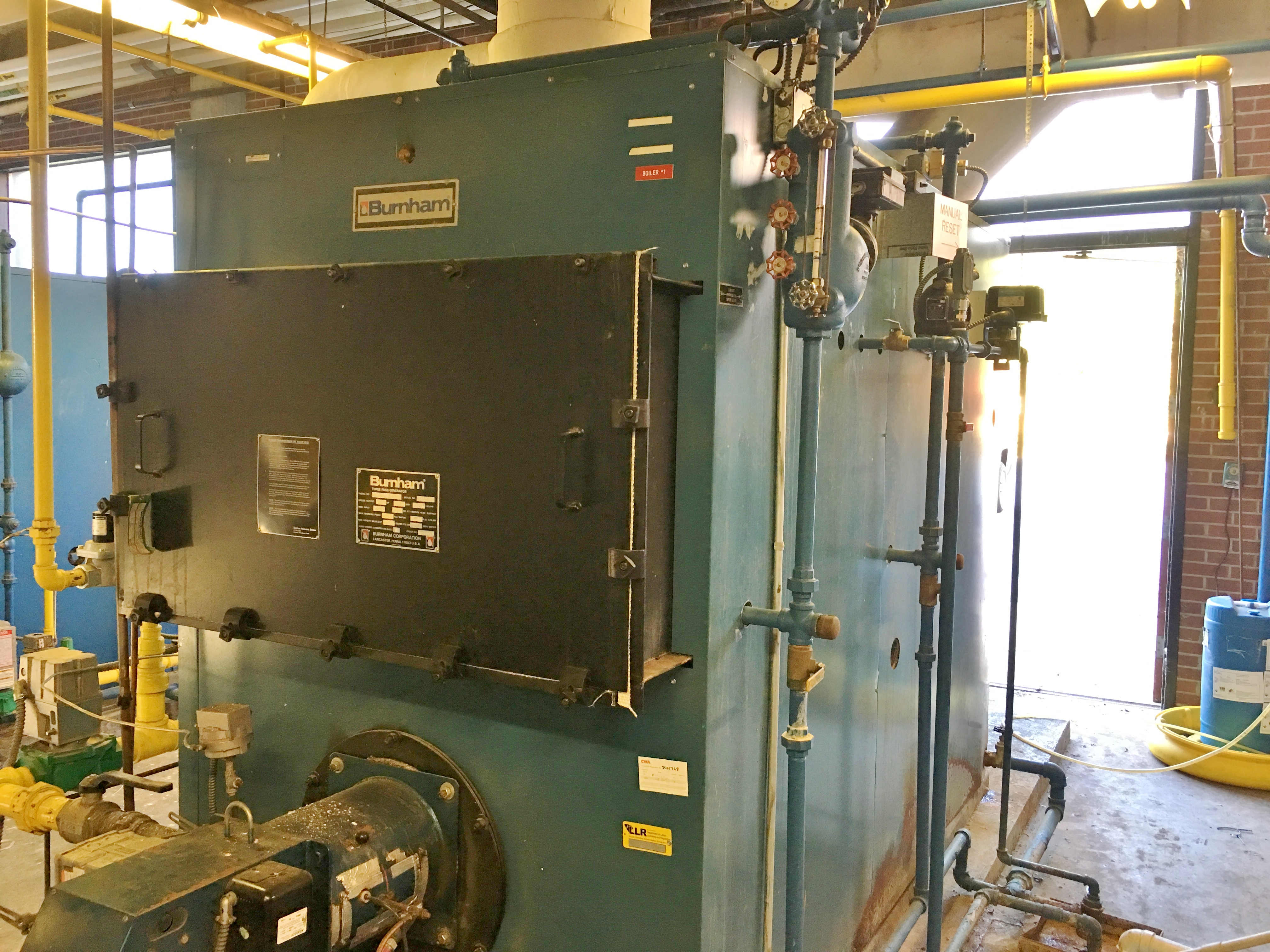 Burnham 127 HP Steam Boiler 4FL563A45G0PF Manufacturer Burnham