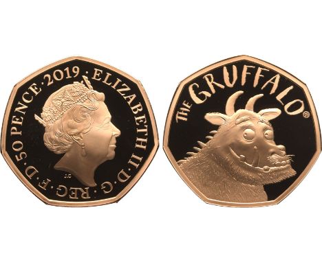 UNITED KINGDOM. Elizabeth II, 1952-2022. Gold 50 pence, 2019. Royal Mint. Proof. Commemorating the 20th anniversary of the fi