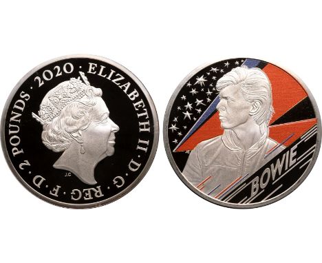 UNITED KINGDOM. Elizabeth II, 1952-2022. Silver 2 pounds, 2020. Royal Mint. Proof. The third release from the "Music Legends"