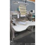 SWF EU1501 15 needle single head embroidery machine, sn U1391107