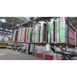 Approx (50) 22" X 46" jersey number screens with 2" and 4" numbers