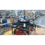 M&R Chameleon (6) arm screen print machine model CHAM1046BC00, sn 510818190, with adjustable base