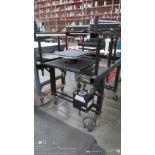 Knight pneumatic heat transfer press, (21" x 17" heat element), 120V