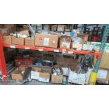 (2) sections of shelving- assorted parts/tooling