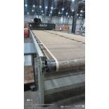 AirJet natural gas split conveyor garment dryer with 11' chamber, 2014 year, 25' infeed, 8' outfeed,