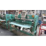 Tajima TFMX-iic-1502 15 needle twin head embroidery machine, sn S1708