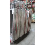 (2) Carts of empty screens approx 70 screens (23" X 26" & 22'' X 46")