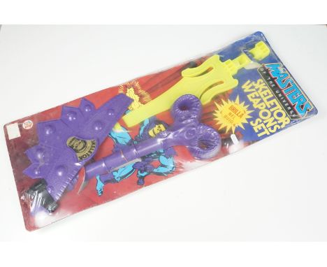 Masters of the Universe - Factory sealed Mattel HG 8264 Skeletor Weapons Set, made in USA, printed in Italy