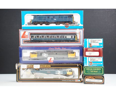 Nine boxed OO gauge locomotives to include 2 x Palitoy Mainline (937044 Blyth Power &amp; 37073 Hermes), Replica Railways No 