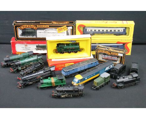 Three boxed OO gauge locomotives to include Hornby R761 GWR Kneller Hall, Palitoy Mainline 37-077 0-6-0 2251 Class Collett BR