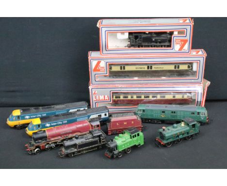 Three boxed Lima OO gauge locomotives / engines to include 205143 MWG Express Parcels, 205133 MWG &amp; 205118 MWG plus 7 x l
