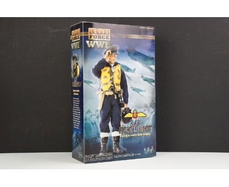 Boxed Blue Box Elite Force WWII 20192 RAF Fighter Pilot Squadron Leader Keith Gordon 1/6 scale figure, complete and ex, box g