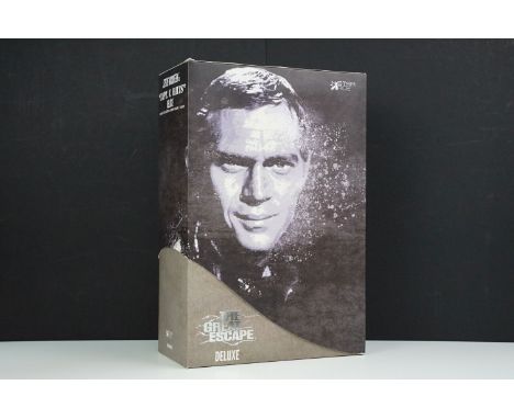 Boxed Star Ace The Great Escape Steve McQueen as Capt v Hilts deluxe 1/6 scale action figure SA0007, unopened, ex