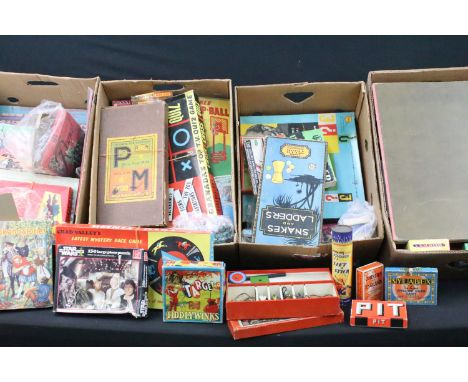 Large collection of various boxed jigsaw puzzles and board games to include Chad Valley Foto Finish, Totopoly, Walt Disney Se