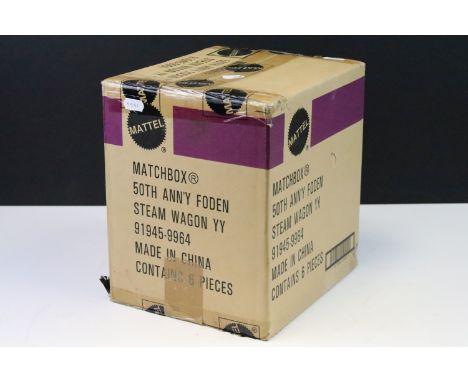 Sealed Trade Box - Mattel Matchbox 50th Anniversary Foden Steam Wagon YY 91945-9964 diecast model trade box containing 6 x pi