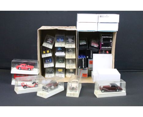 37 Boxed / cased diecast models to include 20 x Solido Age d'or, 5 x Brumm, 3 x Model Box, and 9 x Heritage Formula One, all 