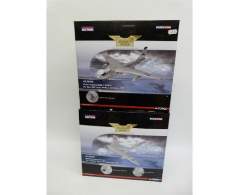 Two Corgi The Aviation Archive 1:144 scale limited edition diecast model aeroplanes Vickers Valiant B MK1 W240L, AA39403 and 