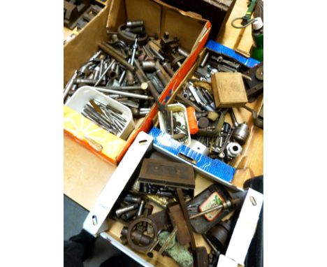 A large quantity of lathe tools, reamers, drills etc 
