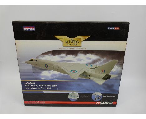 Corgi The Aviation Archive limited edition 1:72 scale BAC TSE-2 XR219 AA38601, in original box