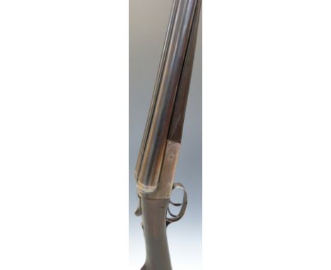Cogswell & Harrison 12 bore side by side ejector shotgun with chequered grip and forend, named and engraved locks, double tri