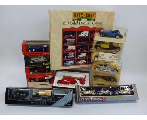 Fifteen Solido Age D'Or, Lledo and similar diecast model vehicles and vehicle sets, all in original boxes