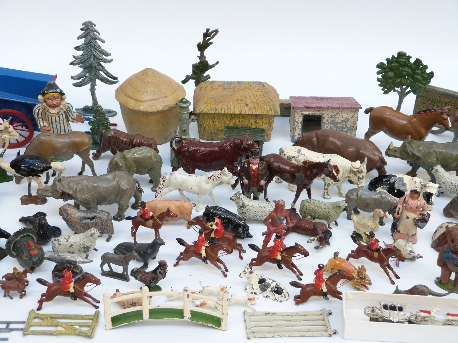 Over 150 John Hill & Co Johillco and Britains lead model farm animals