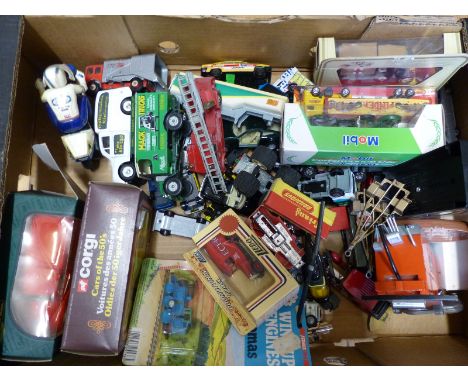 Over 50 Corgi, Matchbox and similar diecast model vehicles some in original boxes together with a selection of Corgi, Marklin