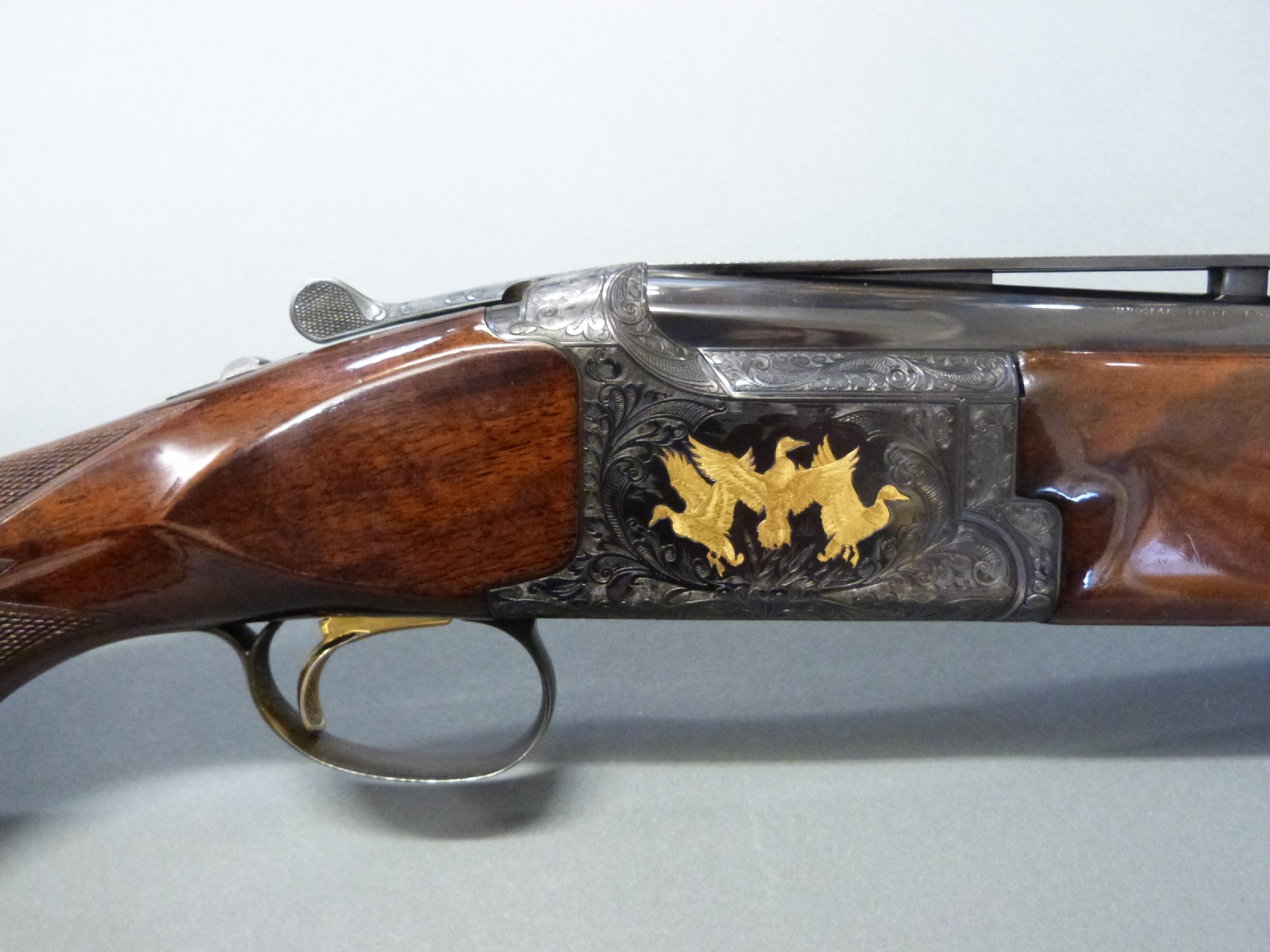 Browning 12 bore over and under shotgun with all over scrolling ...