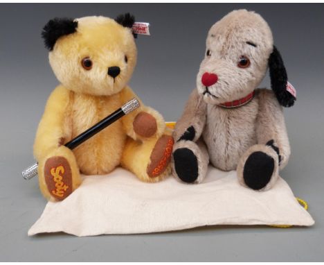 Two Steiff Teddy bears Sooty and Sweep, both limited edition, in cloth bag with certificates 