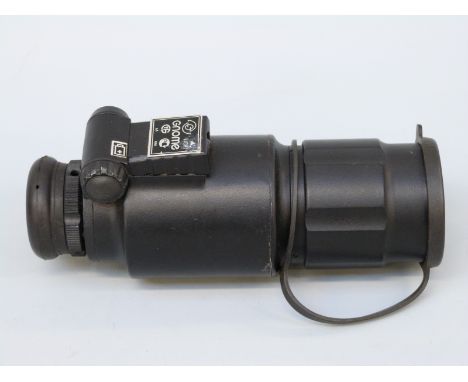 Gnome spotting scope with built in light, serial number N00691, in canvas carry case.  