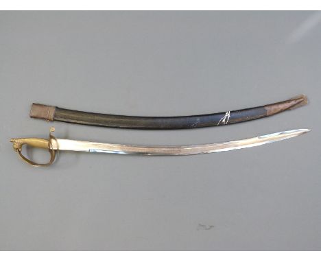 Indian replica Kirpari Dress sword with scabbard, blade length 77cm 