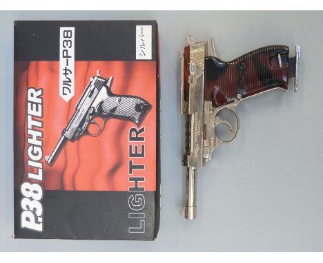 Walther lighter in the form of a P38 pistol, in original box.  
