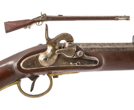 dating: 1853 provenance: Austria, Rifled, two-stage, round and octagonal, 18.1 mm cal. barrel, with fore-sight, foldaway rear