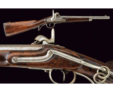 dating: Mid 19th Century provenance: Austria, Smooth-bore, short, round, 17 mm cal. barrel, with square base; tang with sight