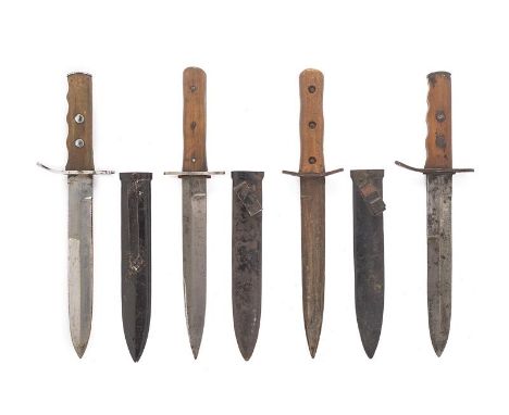 dating: Second quarter of the 20th Century provenance: Italy, One MVSN with scabbard, one MVSN without scabbard and two assau