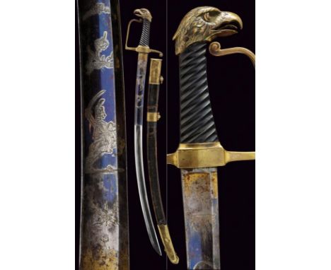 dating: First Empire provenance: Cisalpine Republic, Curved, single-and short false-edged blade with large central fuller, fi