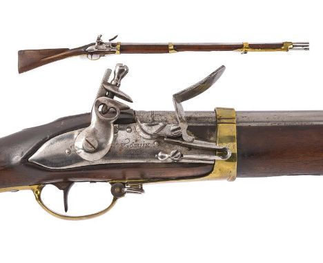 dating: late 18th Century provenance: Liege, Round, smooth-bore barrel of big caliber (20 mm), with ring at the base; tang wi